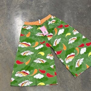 Peter Alexander Green Feather Print Pajama Pants